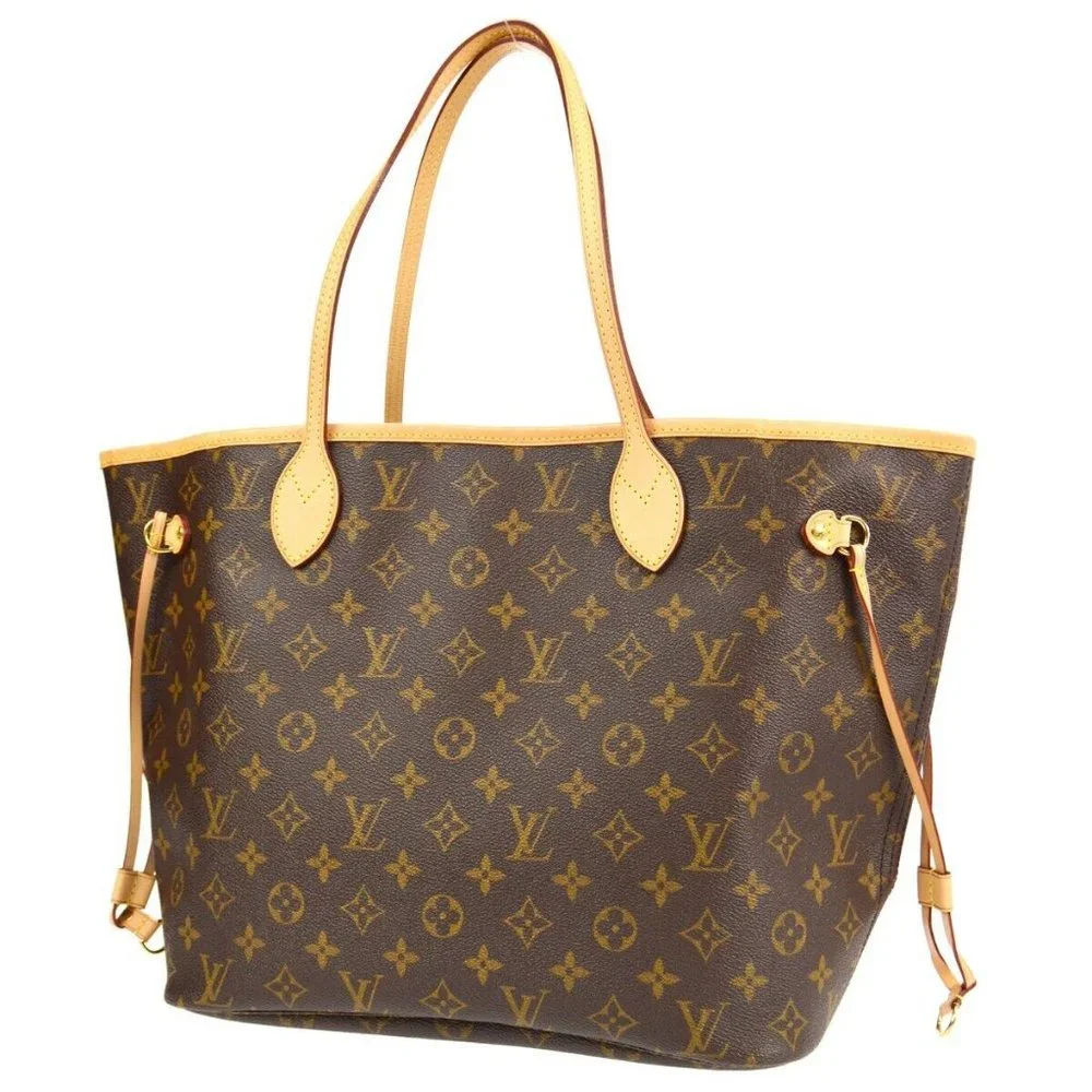 Louis Vuitton Neverfull MM Shoulder Tote Bag Monogram